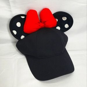Disney Black and Red Minnie Mouse Hat